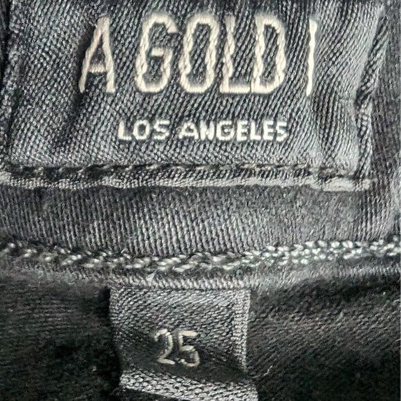 Agolde Sophie Ankle Cropped Skinny Jeans Black Size 25 - Picture 7 of 10